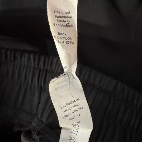 Lululemon SZ 10 Brushed Softstreme Split Hem Pants Hi-Rise Stretch Pockets Black - Picture 9 of 10